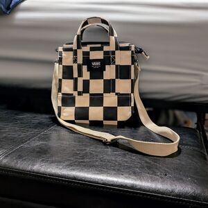 Vans Checkered Black and Cream Women's Bag